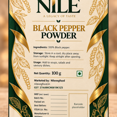Nile Black pepper Powder 100gm
